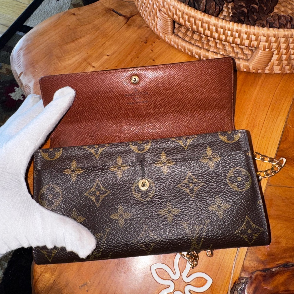 Louis Vuitton monogram Sarah wallet converted Crossbody 2002 vintage - Picture 13 of 17